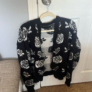 Rose sweater cardigan